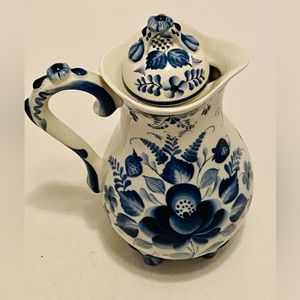 GZHEL Berry Pitcher. Measures approx 10x7x4, Perfect Condition